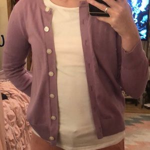 LOFT | Lavender Cardigan 3/4 Sleeve | SM NWOT
